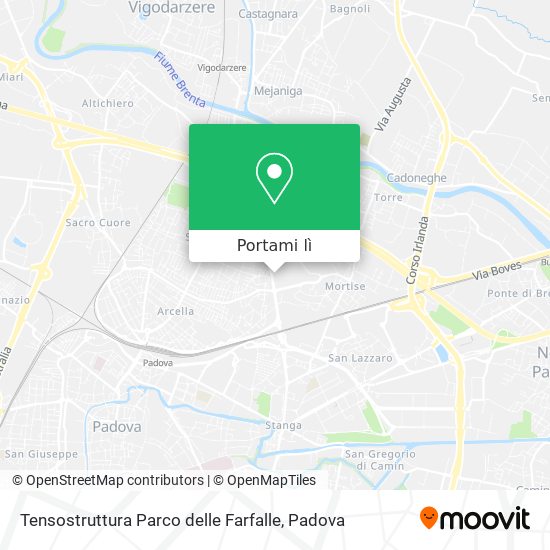 Mappa Tensostruttura Parco delle Farfalle