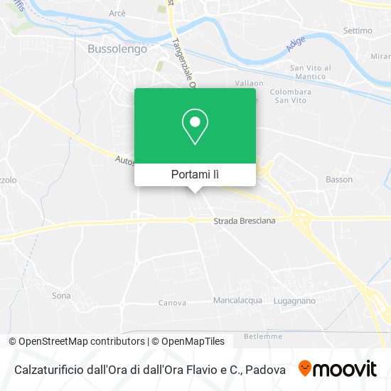 Mappa Calzaturificio dall'Ora di dall'Ora Flavio e C.