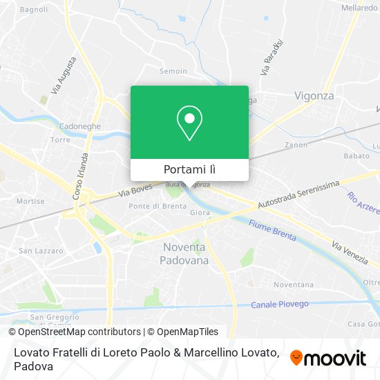 Mappa Lovato Fratelli di Loreto Paolo & Marcellino Lovato