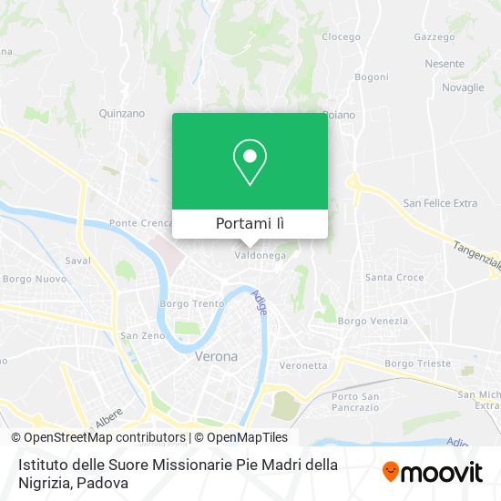 Mappa Istituto delle Suore Missionarie Pie Madri della Nigrizia