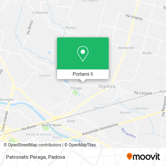 Mappa Patronato Peraga