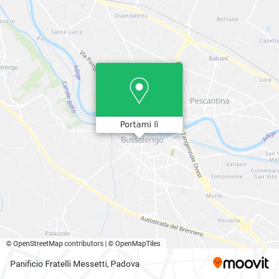 Mappa Panificio Fratelli Messetti