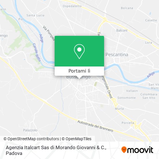 Mappa Agenzia Italcart Sas di Morando Giovanni & C.