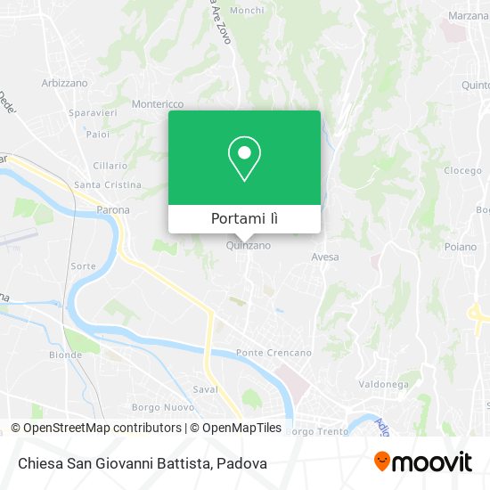 Mappa Chiesa San Giovanni Battista