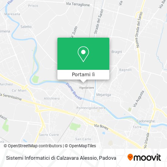 Mappa Sistemi Informatici di Calzavara Alessio
