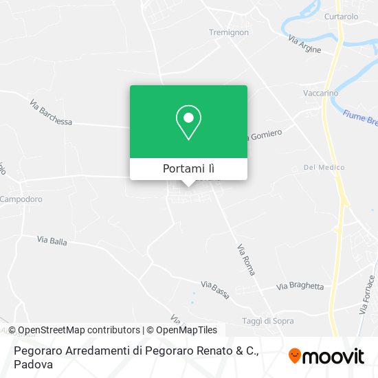 Mappa Pegoraro Arredamenti di Pegoraro Renato & C.