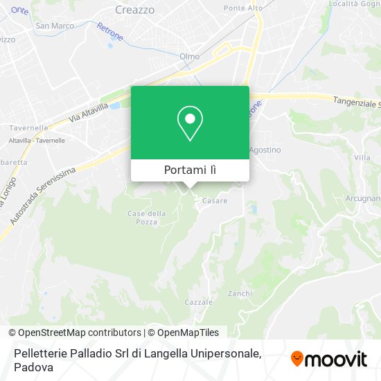 Mappa Pelletterie Palladio Srl di Langella Unipersonale