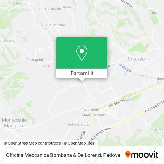 Mappa Officina Meccanica Bombana & De Lorenzi