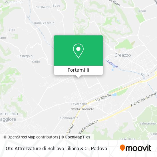 Mappa Ots Attrezzature di Schiavo Liliana & C.