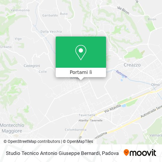 Mappa Studio Tecnico Antonio Giuseppe Bernardi