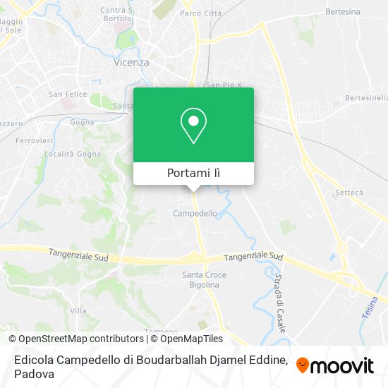 Mappa Edicola Campedello di Boudarballah Djamel Eddine