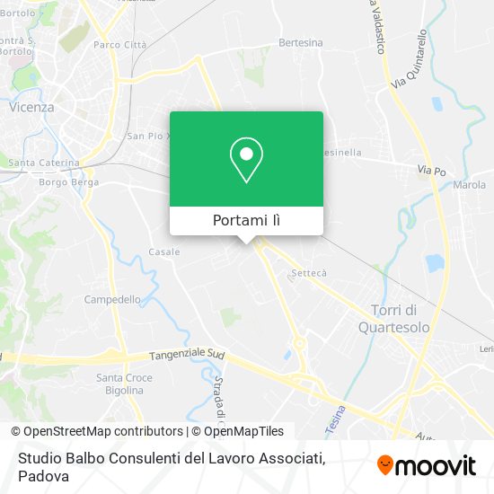 Mappa Studio Balbo Consulenti del Lavoro Associati