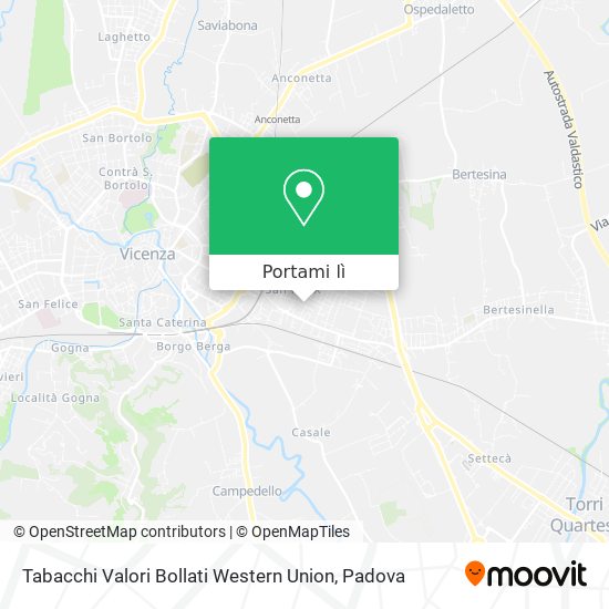 Mappa Tabacchi Valori Bollati Western Union