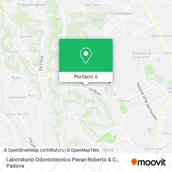 Mappa Laboratorio Odontotecnico Pavan Roberto & C.