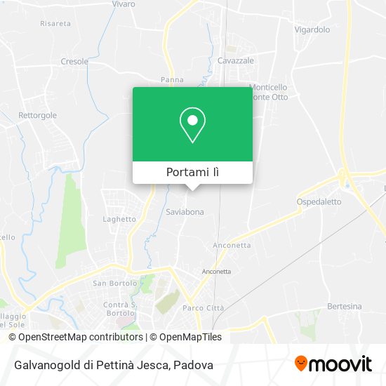 Mappa Galvanogold di Pettinà Jesca