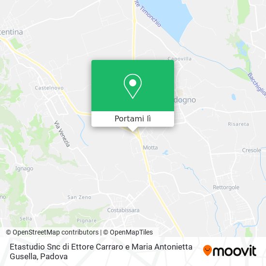 Mappa Etastudio Snc di Ettore Carraro e Maria Antonietta Gusella
