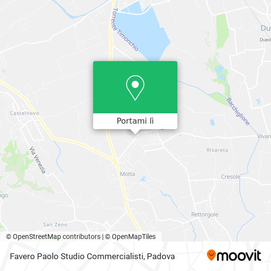 Mappa Favero Paolo Studio Commercialisti