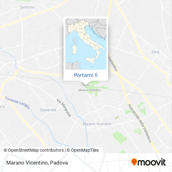 Mappa Marano Vicentino