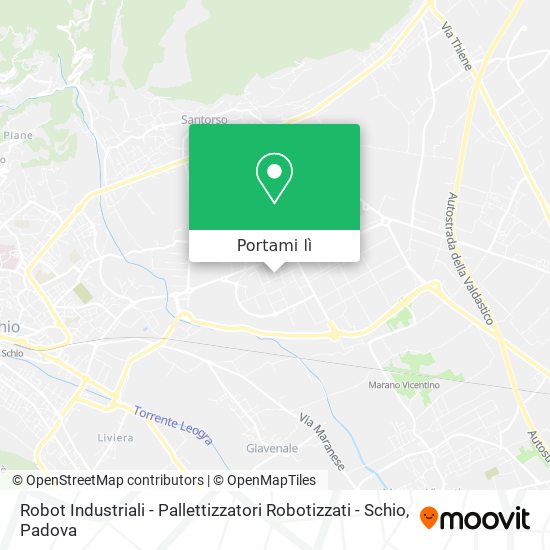 Mappa Robot Industriali - Pallettizzatori Robotizzati - Schio