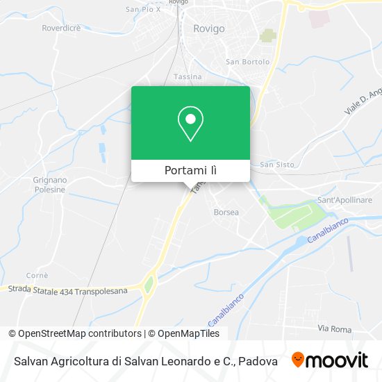 Mappa Salvan Agricoltura di Salvan Leonardo e C.