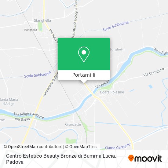 Mappa Centro Estetico Beauty Bronze di Bumma Lucia