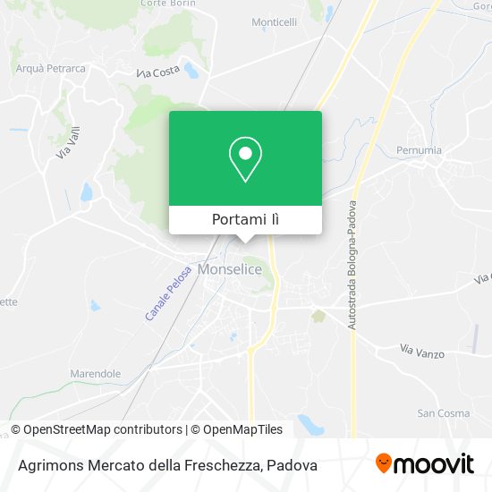 Mappa Agrimons Mercato della Freschezza