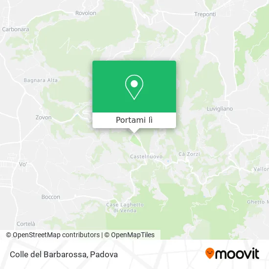 Mappa Colle del Barbarossa