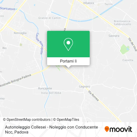Mappa Autonoleggio Collesei - Noleggio con Conducente Ncc