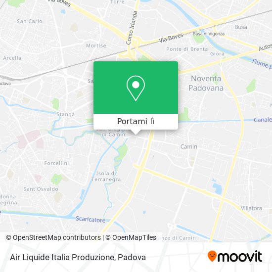 Mappa Air Liquide Italia Produzione