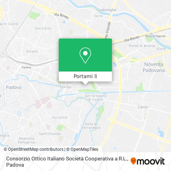 Mappa Consorzio Ottico Italiano Società Cooperativa a R.L.