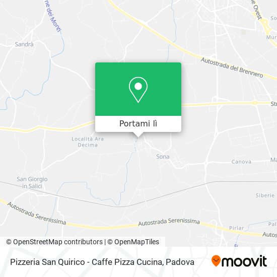 Mappa Pizzeria San Quirico - Caffe Pizza Cucina