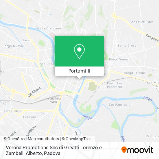 Mappa Verona Promotions Snc di Greatti Lorenzo e Zambelli Alberto