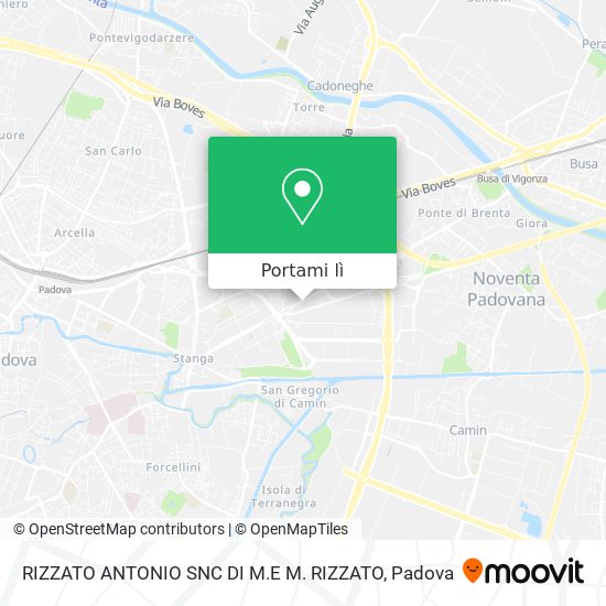 Mappa RIZZATO ANTONIO SNC DI M.E M. RIZZATO