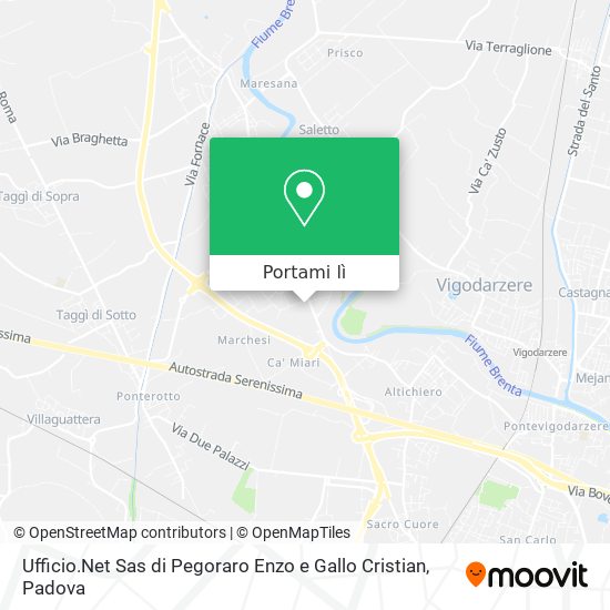 Mappa Ufficio.Net Sas di Pegoraro Enzo e Gallo Cristian