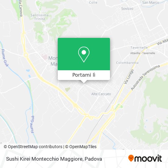 Mappa Sushi Kirei Montecchio Maggiore