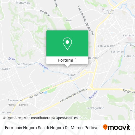 Mappa Farmacia Nogara Sas di Nogara Dr. Marco