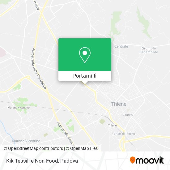 Mappa Kik Tessili e Non-Food