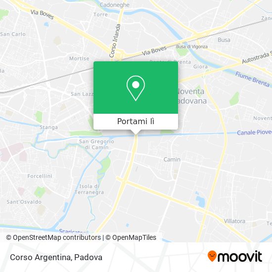 Mappa Corso Argentina