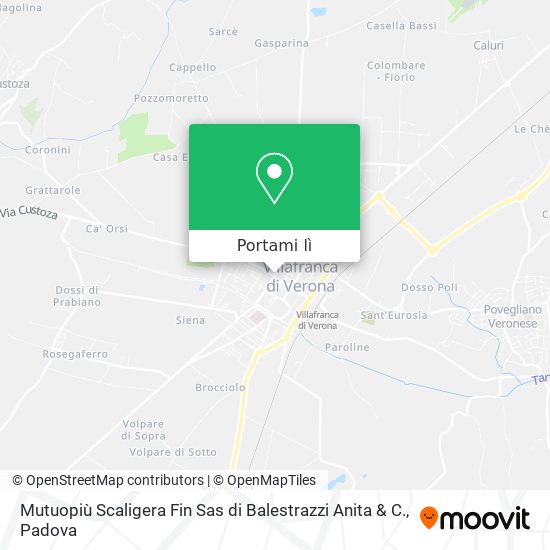 Mappa Mutuopiù Scaligera Fin Sas di Balestrazzi Anita & C.