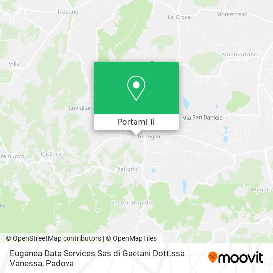 Mappa Euganea Data Services Sas di Gaetani Dott.ssa Vanessa
