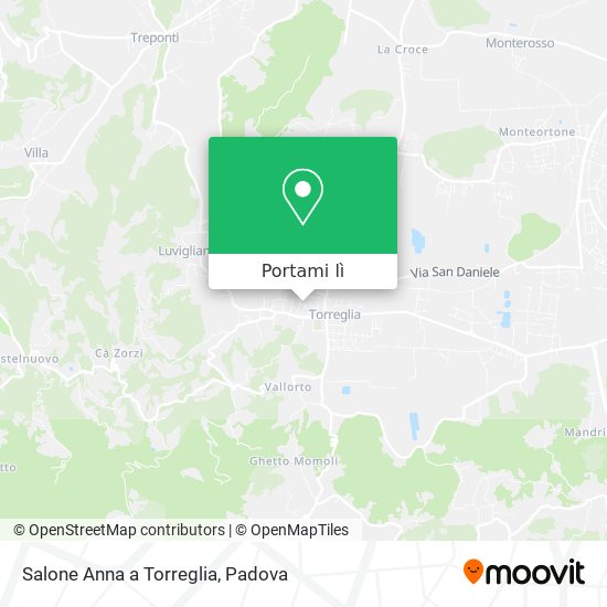 Mappa Salone Anna a Torreglia