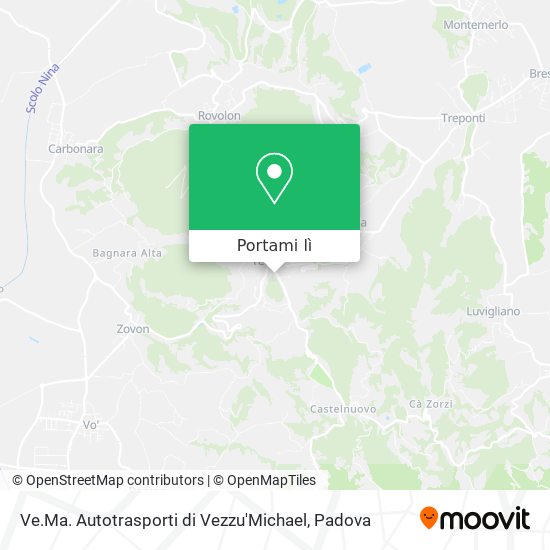 Mappa Ve.Ma. Autotrasporti di Vezzu'Michael