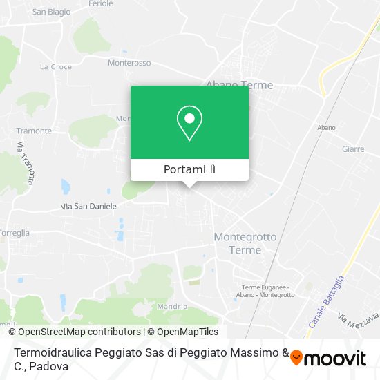 Mappa Termoidraulica Peggiato Sas di Peggiato Massimo & C.