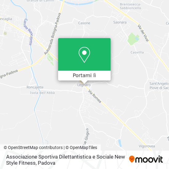 Mappa Associazione Sportiva Dilettantistica e Sociale New Style Fitness