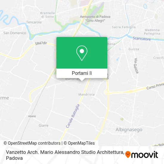 Mappa Vanzetto Arch. Mario Alessandro Studio Architettura
