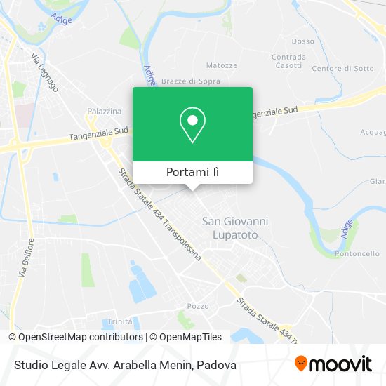 Mappa Studio Legale Avv. Arabella Menin