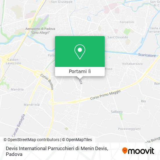 Mappa Devis International Parrucchieri di Menin Devis