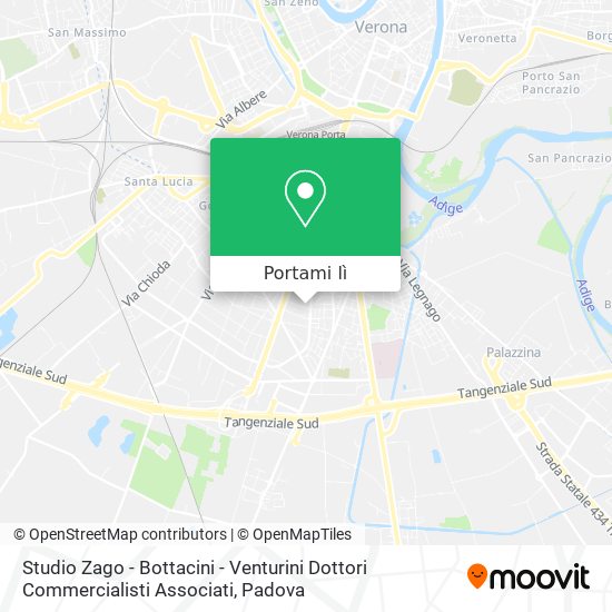 Mappa Studio Zago - Bottacini - Venturini Dottori Commercialisti Associati
