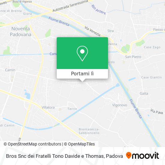 Mappa Bros Snc dei Fratelli Tono Davide e Thomas