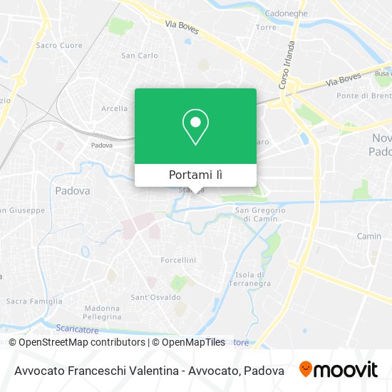 Mappa Avvocato Franceschi Valentina - Avvocato